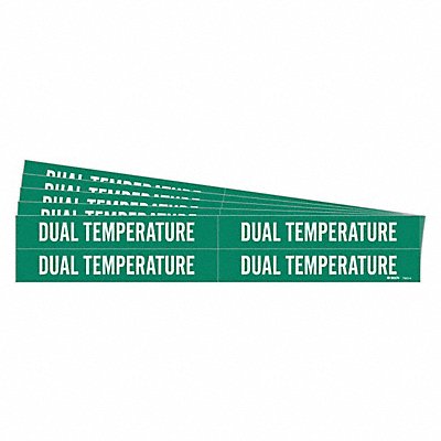 BRADY 73534PK Pipe Marker White Dual Temperature PK5