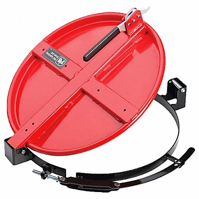 PIG DRM2072RD K7674 Fast Latching Drum Lid Red Steel 30 gal