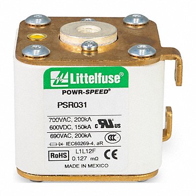 LITTELFUSE PSR031FL0350Z POWR-SPEED® Square Body Size 31 Flush Metric 350A