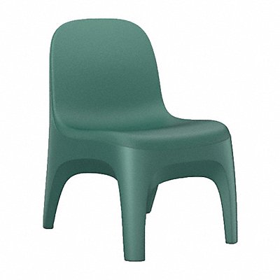 CORTECH 6484AQ Crew Armless Chair Floor Mount Aqua