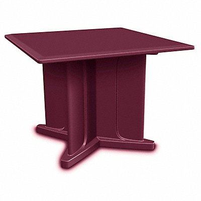 CORTECH 66750BY Endurance Table 42 Square Burgundy