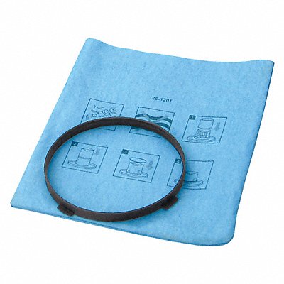 DAYTON 783GC3 Vacuum Bags 13 1/2 in L 7 3/4 in W Cloth