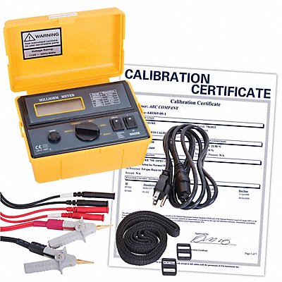 REED INSTRUMENTS K5090NIST Milli Ohmmeter CAT II Digital 3.3 L