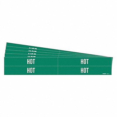 BRADY 73724PK Pipe Marker Adhesive 1-1/8 H 7 W PK5