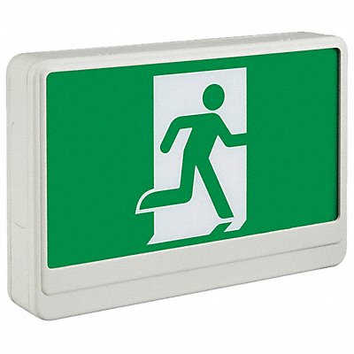 BIG BEAM EXKL2GWWURUNMAN Exit Sign LED Green Letter Color 2 Faces