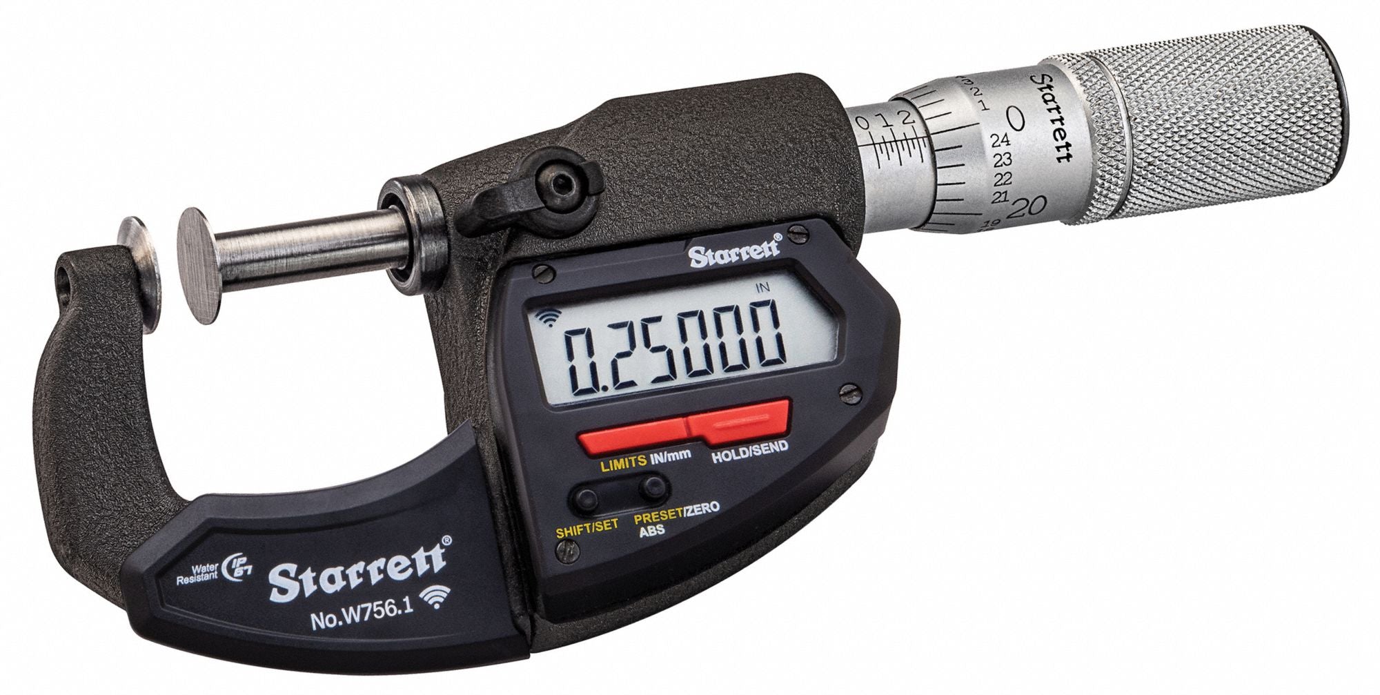 STARRETT W7601FL Digital Screw Thread Micrometer