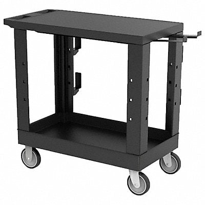 LUXOR EC21NDUSTB Utility Cart w/Shelves 600lb