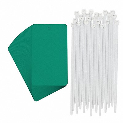 BRADY 56939PK Tag Rectangle Green 5 H 3 W PK25