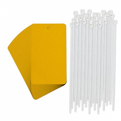 BRADY 56936PK Tag Rectangle Yellow 5 H 3 W PK25