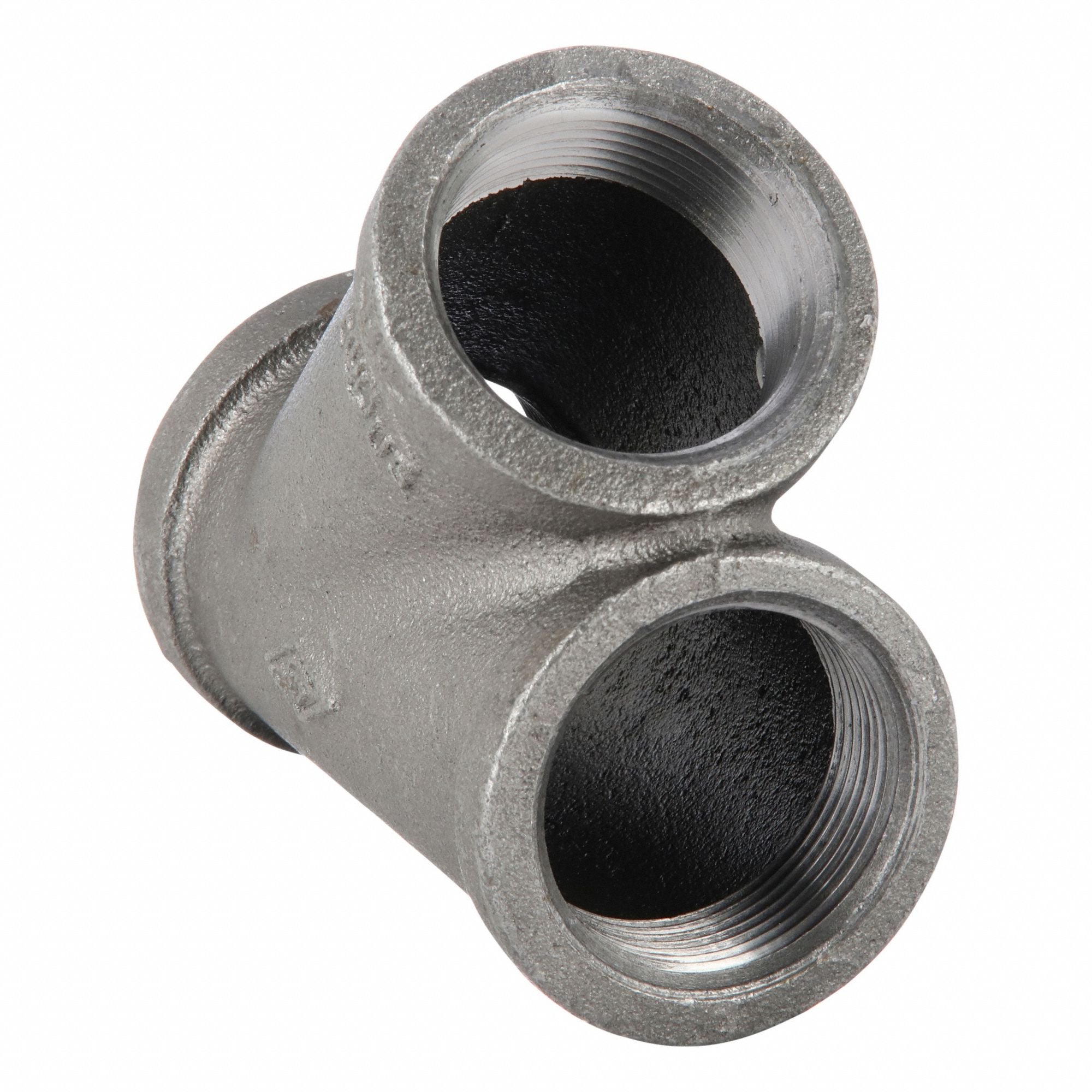 GRAINGER 783Y81 Wye Black Malleable Iron 150 1-1/2 In.