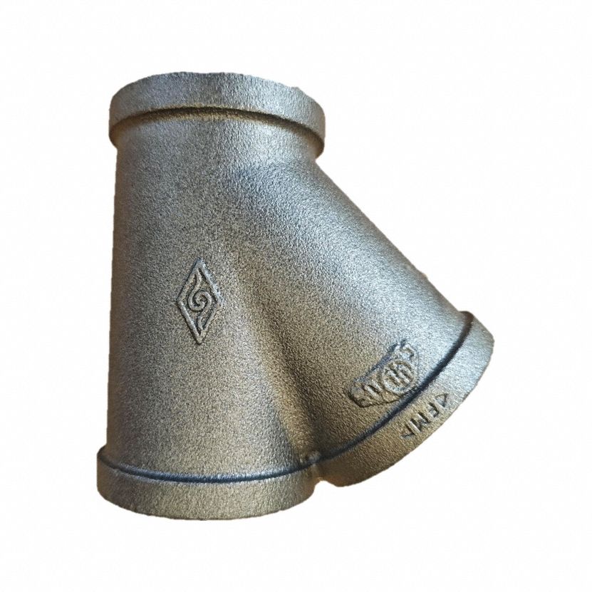 GRAINGER 783Y82 Wye Black Malleable Iron 150 2 in NPT