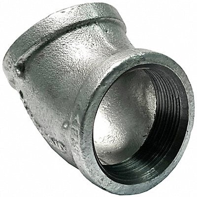 GRAINGER 783YD3 Elbow 45 Deg 2-1/2 In NPT Galv