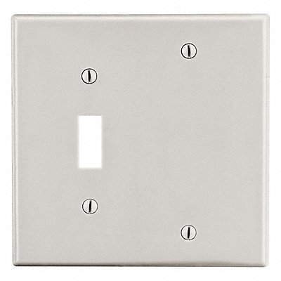 HUBBELL P113LA Blank Wall Plate Brown 2 Gangs Standard
