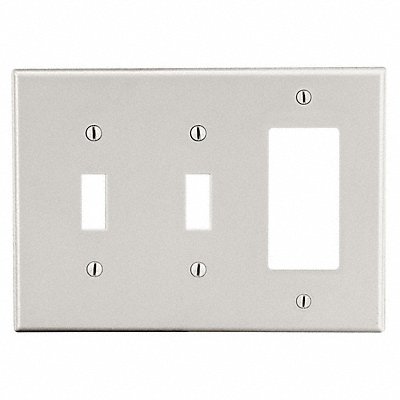 HUBBELL PJ226LA Rocker/Duplex Receptacle Wall Plate