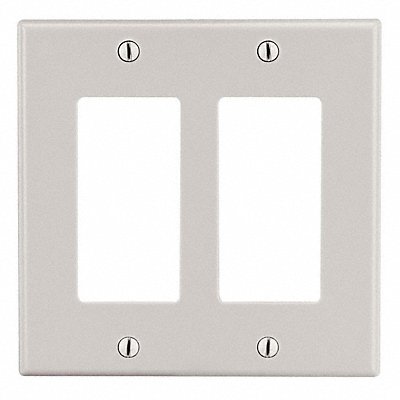 HUBBELL P262LA Rocker Wall Plate 2 Gangs Standard