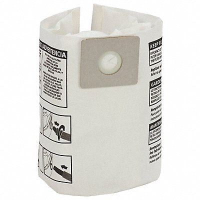 SHOP-VAC 9066000 Vacuum Bags Non-Reusable Dry Paper PK3