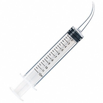GLOBE SCIENTIFIC 159014 Syringe 12 mL Straight/Curved Trans PK50
