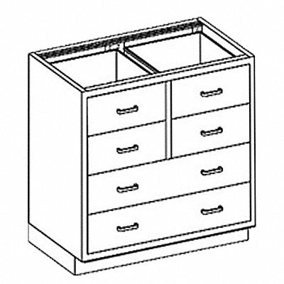 BLICKMAN DR35HS Base Cabinet (6) Drawers 35 W