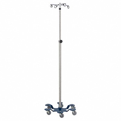 BLICKMAN 1370SS4 Stainless Steel IV Stand 6 Leg