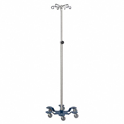 BLICKMAN 1370SS6 Stainless Steel IV Stand 6 Leg