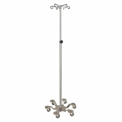 BLICKMAN 1371SS6 Stainless Steel IV Stand 6 Leg