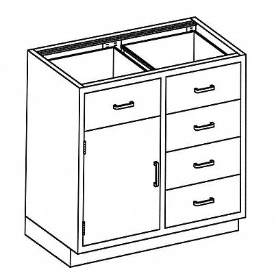 BLICKMAN DK35HS Base Cabinet (5) Drawers Compartment