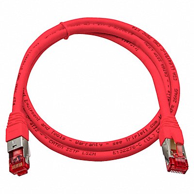 TRIPLETT CAT6A3RD Patch Cable CAT6A 10GBPS Red