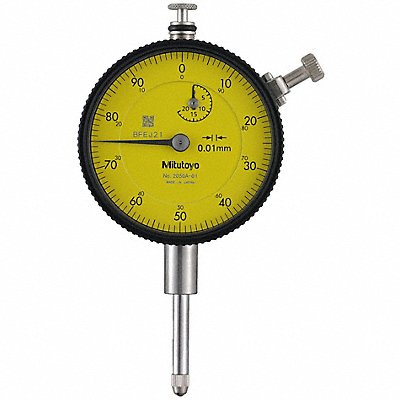 MITUTOYO 2050A01 Dial Indicator 0 to 20 mm Yellow