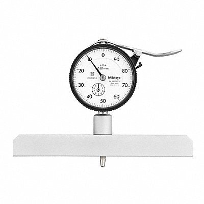 MITUTOYO 7221A Dial Depth Gage Mechanical 0 to 200 mm
