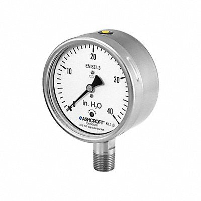 ASHCROFT 10N5500SD04L10IW Low Pressure Gauge