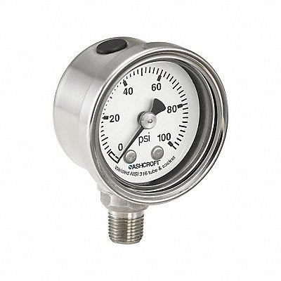 ASHCROFT 401008SL01L100 Pressure Gauge