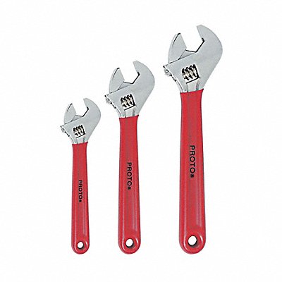PROTO J795GA Adjustable Wrench Set 1-1/2 in Jaw Cap.