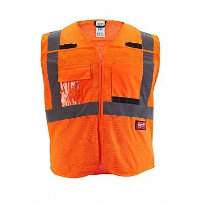 MILWAUKEE 48735126 Safety Vest Polyester Orange L/XL
