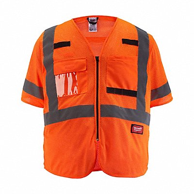 MILWAUKEE 48735136 Safety Vest Polyester Orange L/XL