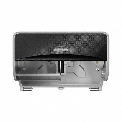 KIMBERLY-CLARK PROFESSIONAL 58722 Toilet Paper Dispenser 2 Rolls Plastic Blk