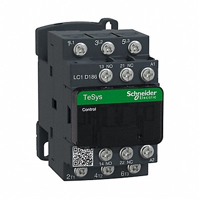 SCHNEIDER ELECTRIC LC1D186G7 IEC Magnetic Contactor 120V Coil 18A