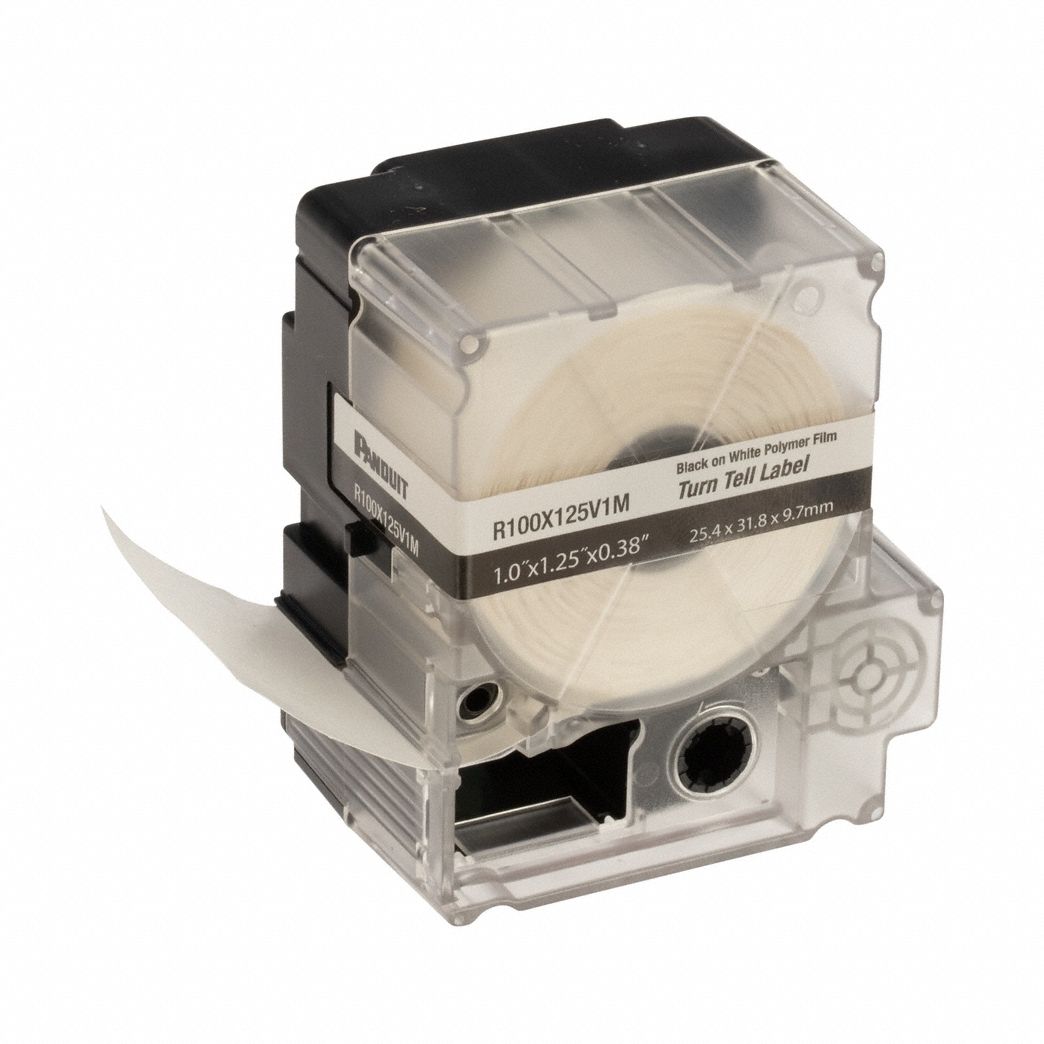 PANDUIT R100X125V1M The R100X125V1M Self-Laminating Turn-Tel
