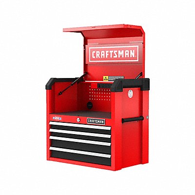 CRAFTSMAN CMST32642RB Chest 4 Drawers 16 D 24-1/2 H 26 W Red