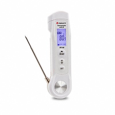 TRIPLETT IRT150 Stem Thermometer w/ IR For Food 3 Stem