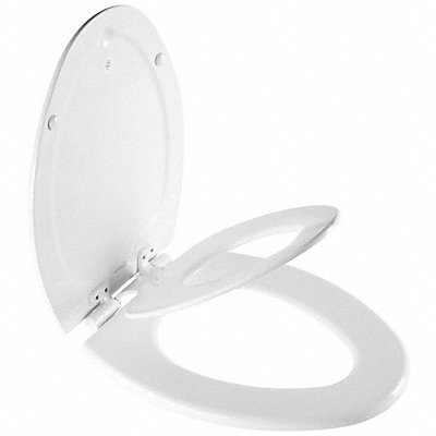 MATFAIR 7M1888SLOW000 Toilet Seat Elongated White 14-1/8 W