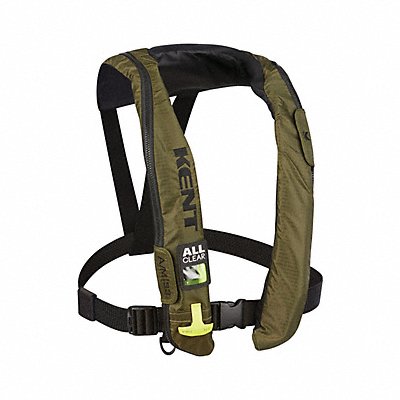 KENT SAFETY 13280200000000 Life Jacket Universal 35lb CO2 Green