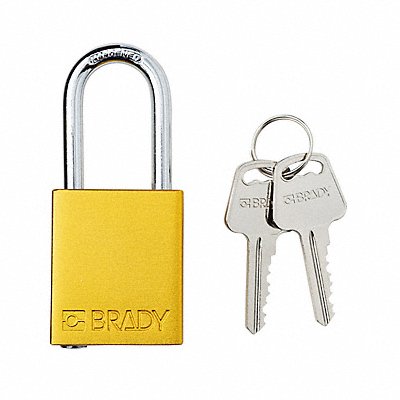 BRADY SDALYellow38STKD K7937 Padlock 6 Pins Yellow
