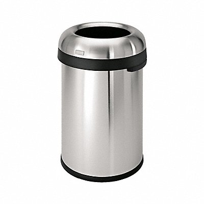 SIMPLEHUMAN CW1469 Garbage Can 21 gal Silver Indoor/Outdoor