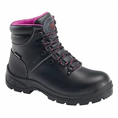 AVENGER SAFETY FOOTWEAR A8124 6-Inch Work Boot M 8 Black PR
