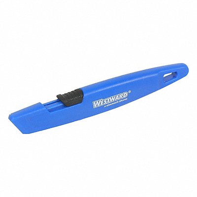 WESTWARD 793LG4 Utility Knife 6-1/2 L Blue Handle PK10