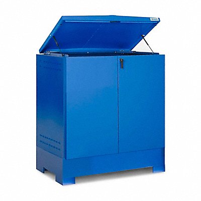 DENIOS K174500 Hazmat Stations for 2 Drums Blue Keyed