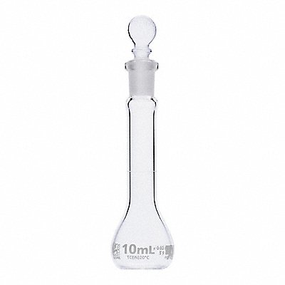 GLOBE SCIENTIFIC 8200010 Volumetric Flask 10 mL 90 mm H PK6