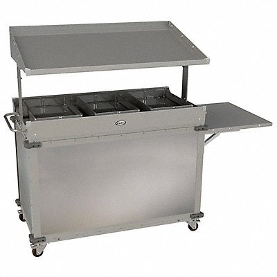 CADCO CBCGGB3LST Food Service Cart 74 1/2 in L SS