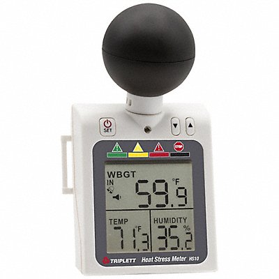TRIPLETT HS10 Heat Index Meter Wet Bulb Globe Plastic