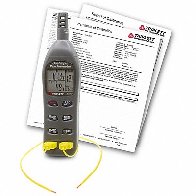TRIPLETT RHT37NIST Dual Input Temp for Superheat 2.2 x 9